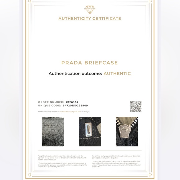 Prada Vitello Daino Pebbled Leather Bag - Picture 16 of 16